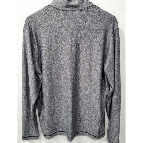 Men's Antigua Allegion Heather Gray & Black 1/4 Zip Pullover Jacket Size L - Picture 7 of 10